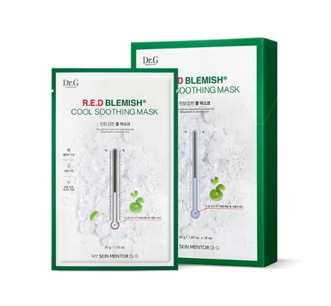 Dr.G Red Blemish Cool Soothing Mask 1 Pack (10ea) from Korea by Dr.G