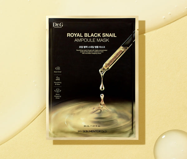 10 x Dr.G Royal Black Snail Ampoule Mask 30ml from Korea by Dr.G