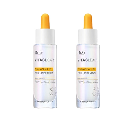 2 x Dr.G VITACLEAR Gluta-Shot 10+ Multi Toning Serum 30ml from Korea