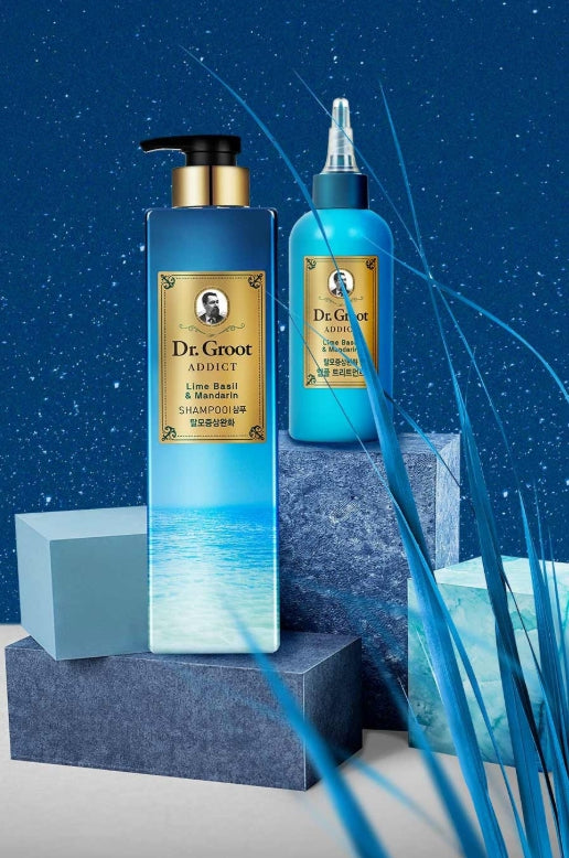 2 x Dr. Groot Addict Shampoo Lime Basil & Mandarin 680ml from Korea