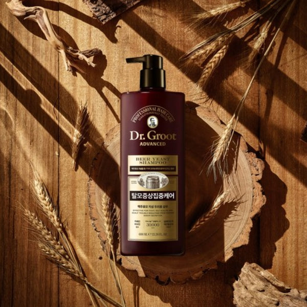 2 X Dr.Groot Advanced Beer Yeast Shampoo for Oily Scalp Intensive care for Hair Loss 688ml from Korea by Dr.Groot