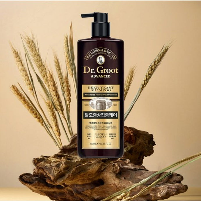 2 X Dr.Groot Advanced Beer Yeast Shampoo for Oily Scalp Intensive care for Hair Loss 688ml from Korea by Dr.Groot