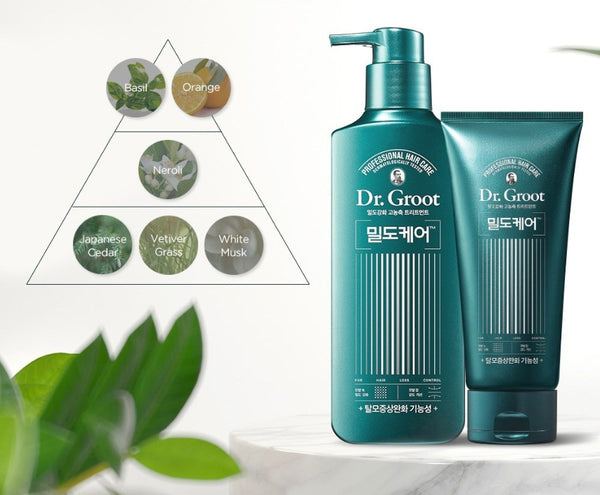 Dr. Groot Density Intensive Solution Hair Loss Control Shampoo 400m Basil & Neroli from Korea by Dr.Groot