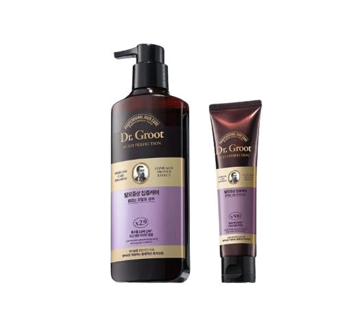 Dr.Groot Intensive Care Multi-Perfection Hair Loss Control Shampoo for Thin Hair 400ml + Treatment 100ml from Korea by Dr.Groot