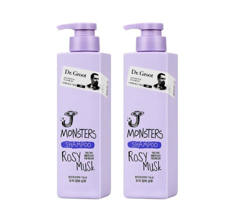 2 x Dr. Groot J Monsters Shampoo Rosy Musk 400g (Scalp Purifying & Volume) from Korea
