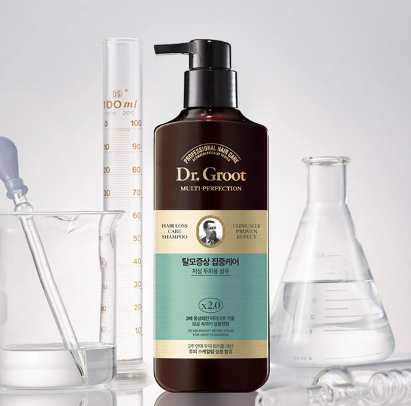 2 X Dr.Groot Intensive Care Multi-Perfection Hair Loss Control Shampoo for Oily Scalp 400ml from Korea by Dr.Groot