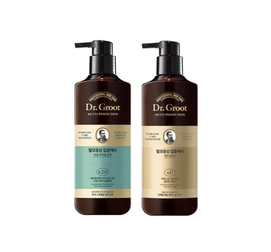 Dr.Groot Intensive Care Multi-Perfection Hair Loss Control Shampoo for Oily Scalp 400ml + Conditioner from Korea by Dr.Groot
