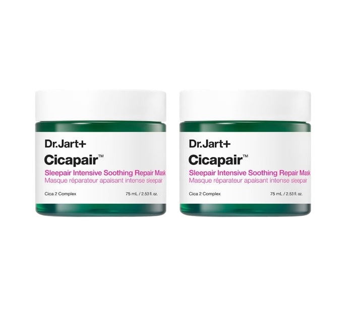 2 x Dr.Jart+ Cicapair Sleepair Intensive Soothing Repair Mask 75ml from Korea by Dr.Jart+