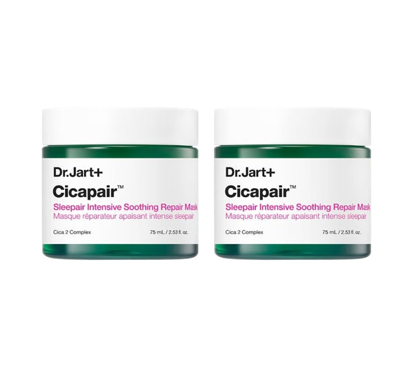 2 x Dr.Jart+ Cicapair Sleepair Intensive Soothing Repair Mask 75ml from Korea by Dr.Jart+