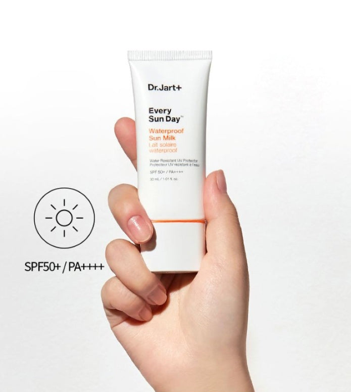 2 x Dr.Jart+ Every Sun Day Waterproof Sun Milk 30ml SPF50+ PA++++ from Korea