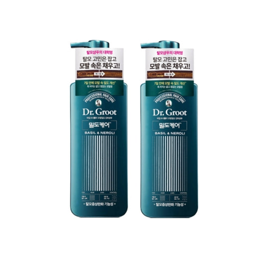 2 X Dr. Groot Density Intensive Solution Hair Loss Control Shampoo 400m Basil & Neroli from Korea by Dr.Groot
