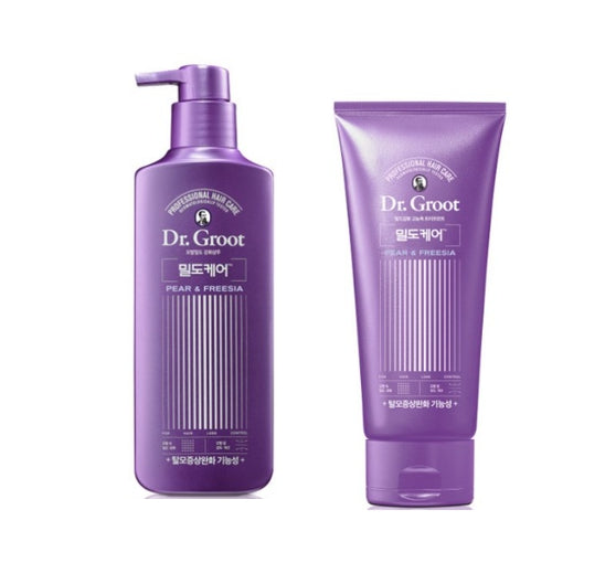 Dr. Groot Density Intensive Solution Hair Loss Control Shampoo 400ml + Treatment 300ml Pear & Freesia from Korea by Dr.Groot