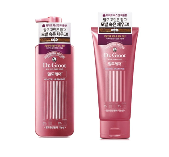 Dr. Groot Density Intensive Solution Hair Loss Control Shampoo 400m + Treatment 300ml White Jasmine from Korea by Dr.Groot