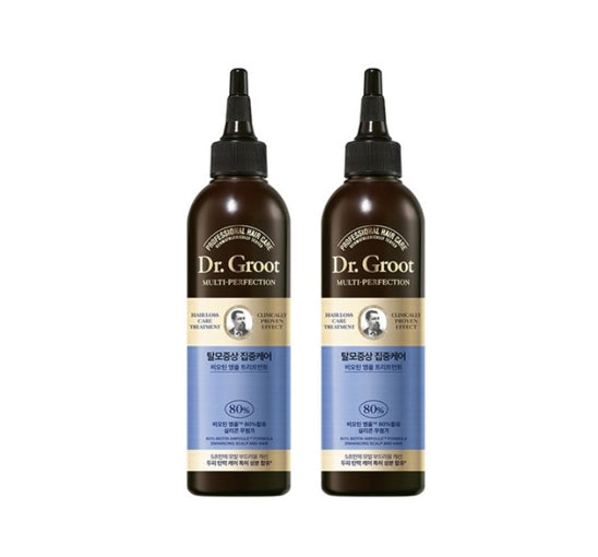 2 x Dr. Groot Intensive Care Multi-Perfection Hair Loss Control Biotin Ampoule Treatment 250ml from Korea