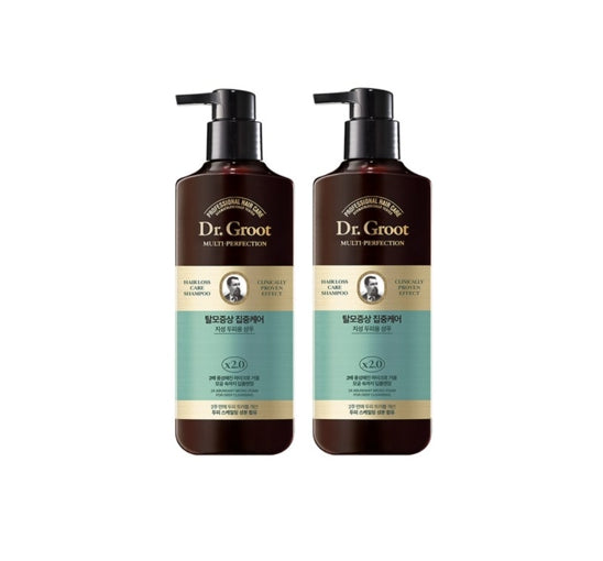 2 X Dr.Groot Intensive Care Multi-Perfection Hair Loss Control Shampoo for Oily Scalp 400ml from Korea by Dr.Groot
