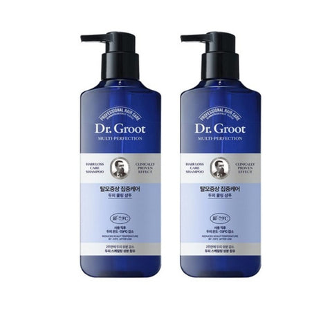 2 x Dr. Groot Multi-Perfection Intensive Care Hair Loss Control Scalp Cooling Shampoo 400ml from Korea