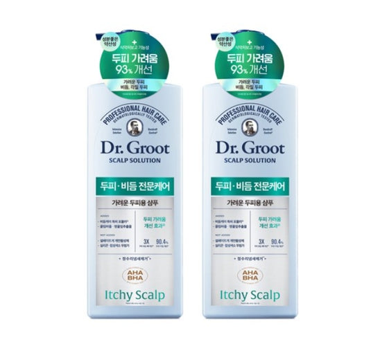 2 x Dr. Groot Professional Hair Care Scalp Solution Itchy Scalp Shampoo 700ml from Korea