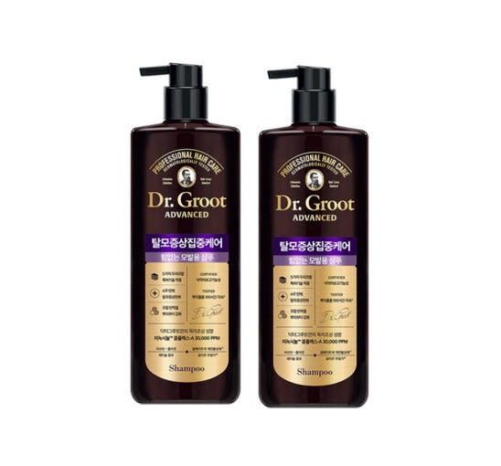 2 X Dr.Groot Advanced Intense Care Hair Loss Control Shampoo for Thin Hair 700ml from Korea from Korea by Dr.Groot