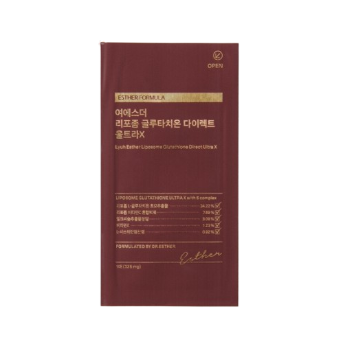 ESTHER FORMULA Liposome Glutathione Direct Ultra X, 325mg x 30 sheets from Korea by ESTHER FORMULA