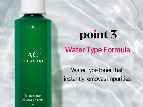 ETUDE AC Clean Up Facial Toner 200ml from Korea by ETUDE