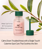 ETUDE AC Clean Up Pink Powder Spot 15ml from Korea by ETUDE