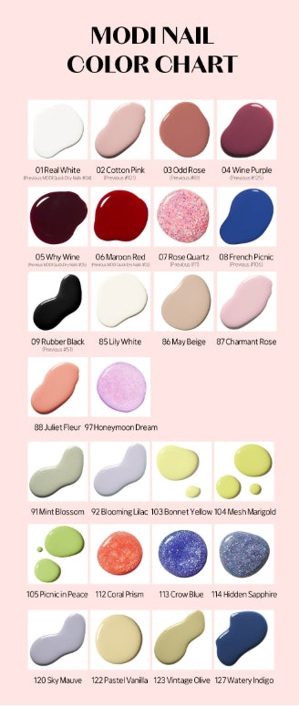 ETUDE MODI Glam Nails (5 Colors; Cotton Pink, Wine Purple, May Beige, Odd Rose, Juliet Fleur) from Korea by ETUDE