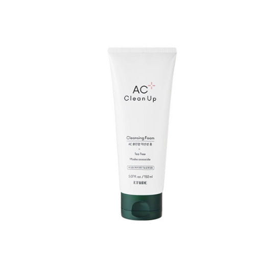 ETUDE AC Clean Up Cleansing Foam 150ml from Korea by ETUDE