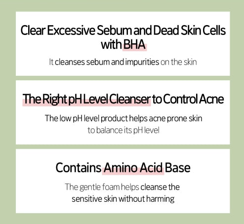 ETUDE AC Clean Up Cleansing Foam 150ml from Korea by ETUDE