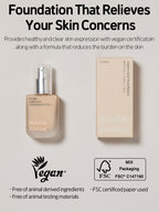 ETUDE Double Lasting Vegan Cover Foundation 30g, 19N1 Light Beige from Korea by ETUDE