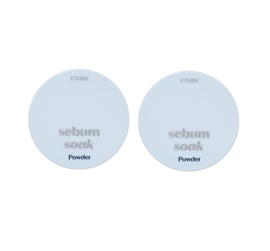 2 X ETUDE Sebum Soak Powder 5g from Korea by ETUDE