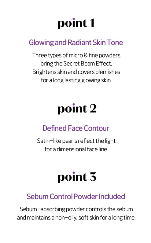 ETUDE Secret Beam Powder Pact SPF36/PA+++, W13 Natural Pear Beige from Korea by ETUDE