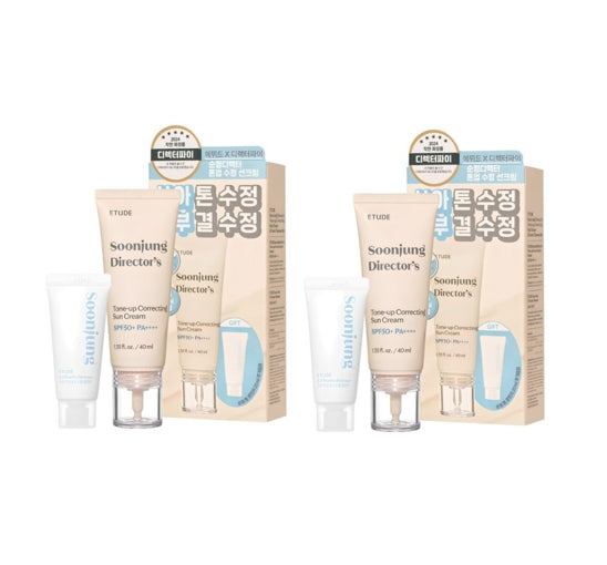 2 X ETUDE Soonjung Director's Tone-up Sun Cream Set (2 Items) from Korea by ETUDE