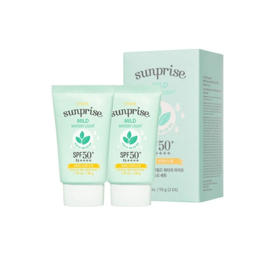 ETUDE Sunprise Mild Watery Light Set (50g X 2ea) from Korea by ETUDE
