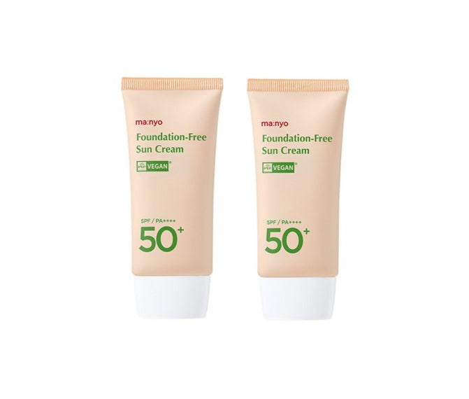 2 X ma:nyo Foundation-Free Sun Cream 50ml from Korea by ma:nyo
