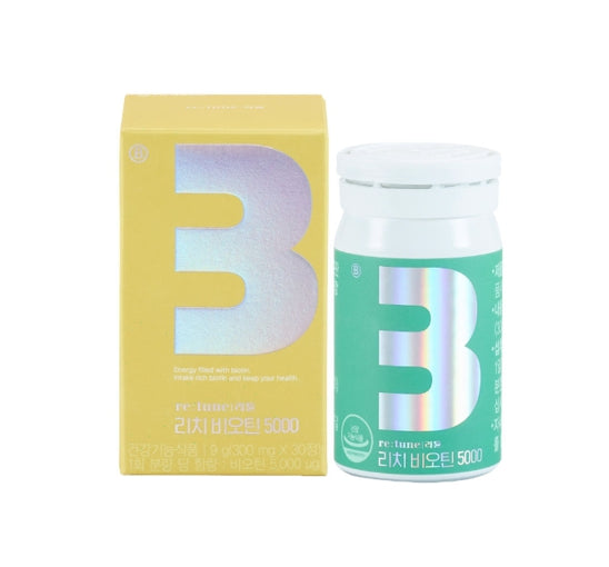 LG H&H Vital Garden re:tune Rich Biotin 5000 (30 Tablets) from Korea