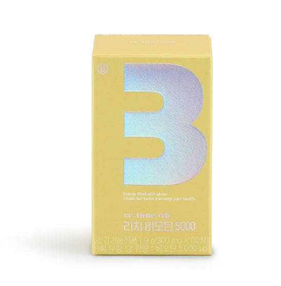 LG H&H Vital Garden re:tune Rich Biotin 5000 (30 Tablets) from Korea