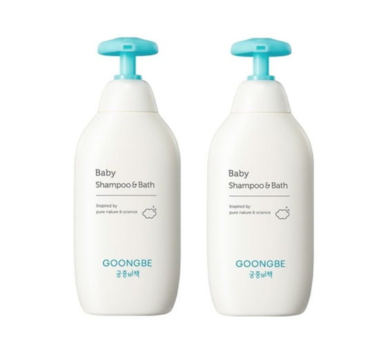 2 x GOONGBE Baby Shampoo & Bath 350ml from Korea