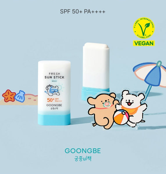 2 x GOONGBE Fresh Sun Stick Mild 23g SPF50+ PA++++ from Korea