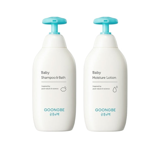 GOONGBE Baby Shampoo & Bath 350ml + Moisture Lotion 350ml from Korea