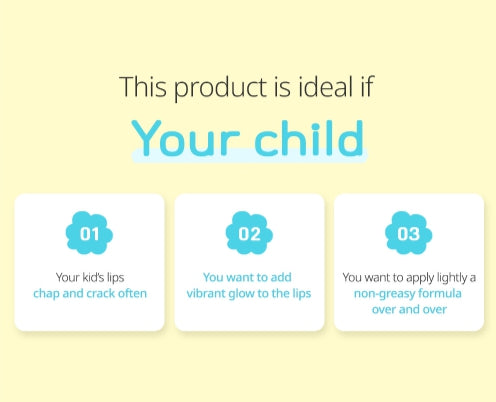 GOONGBE Kids Color Lip Balm 3.3g from Korea by GOONGBE