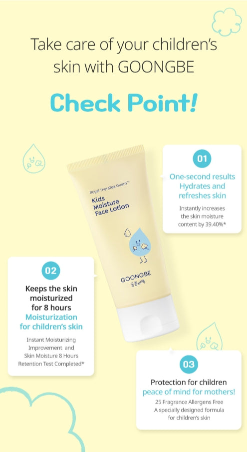 2 X GOONGBE Kids Moisture Face Lotion 80ml from Korea by GOONGBE