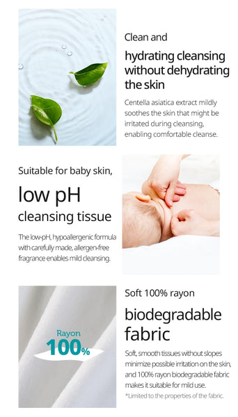 3 X GOONGBE Mild Sun Cleansing Tissue 30 Sheets from Korea by GOONGBE