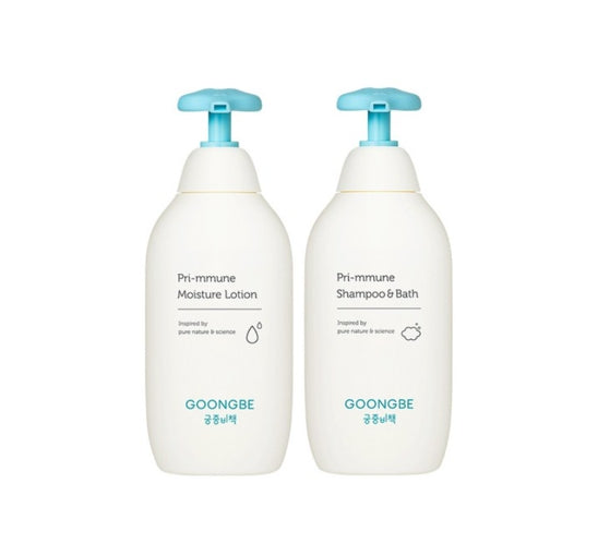 GOONGBE Pri-mmune Shampoo & Bath 350ml + Moisture Lotion 350ml from Korea by GOONGBE