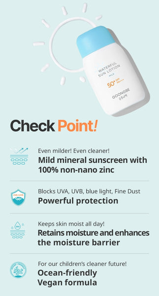 GOONGBE Waterful Sun Lotion Mild 80g from Korea by GOONGBE