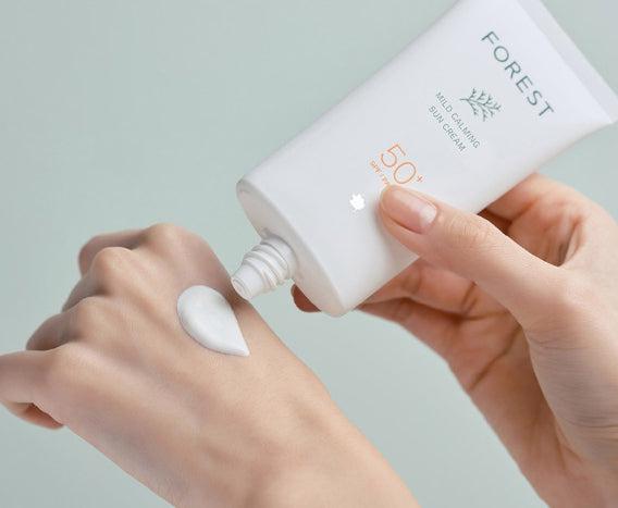 Green Finger Forest Mild Calming Sun Cream SPF 50+ / PA ++++ 80mL from Korea by Green Finger