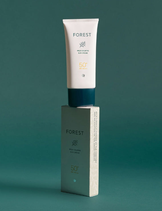 Green Finger Forest Mild Calming Sun Cream SPF 50+ / PA ++++ 80mL from Korea by Green Finger