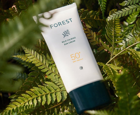Green Finger Forest Mild Calming Sun Cream SPF 50+ / PA ++++ 80mL from Korea by Green Finger