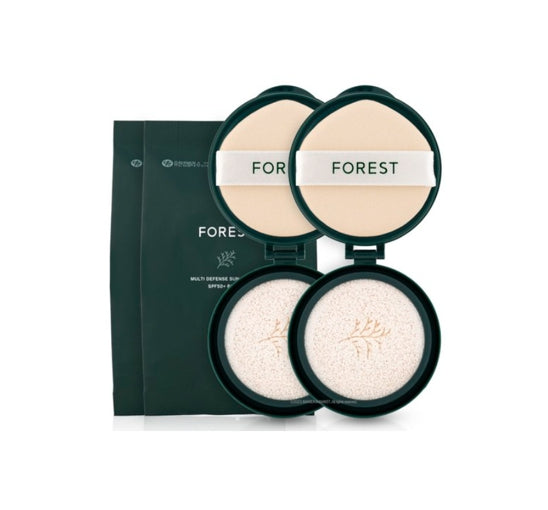 2 X Green Finger Forest Multi Defense Sun Cushion Refill SPF50+ PA++++ 13g from Korea by Green Finger
