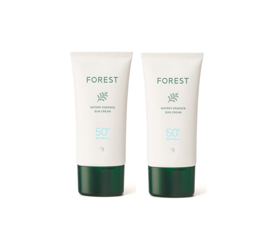 2 X Green Finger Forest Watery Essence Sun Cream SPF 50+ / PA++++ 80mL from Korea by Green Finger