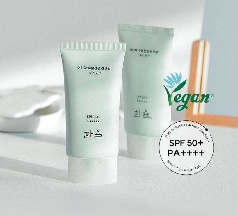 HANYUL Pure Artemisia Calming Suncream SPF50+ PA++++ 50ml from Korea by HANYUL